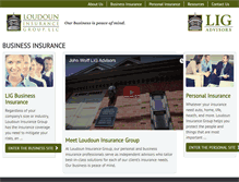 Tablet Screenshot of loudouninsurancegroup.com